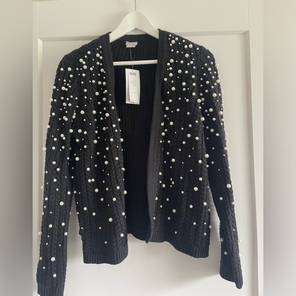 Chico’s pearl cardigan